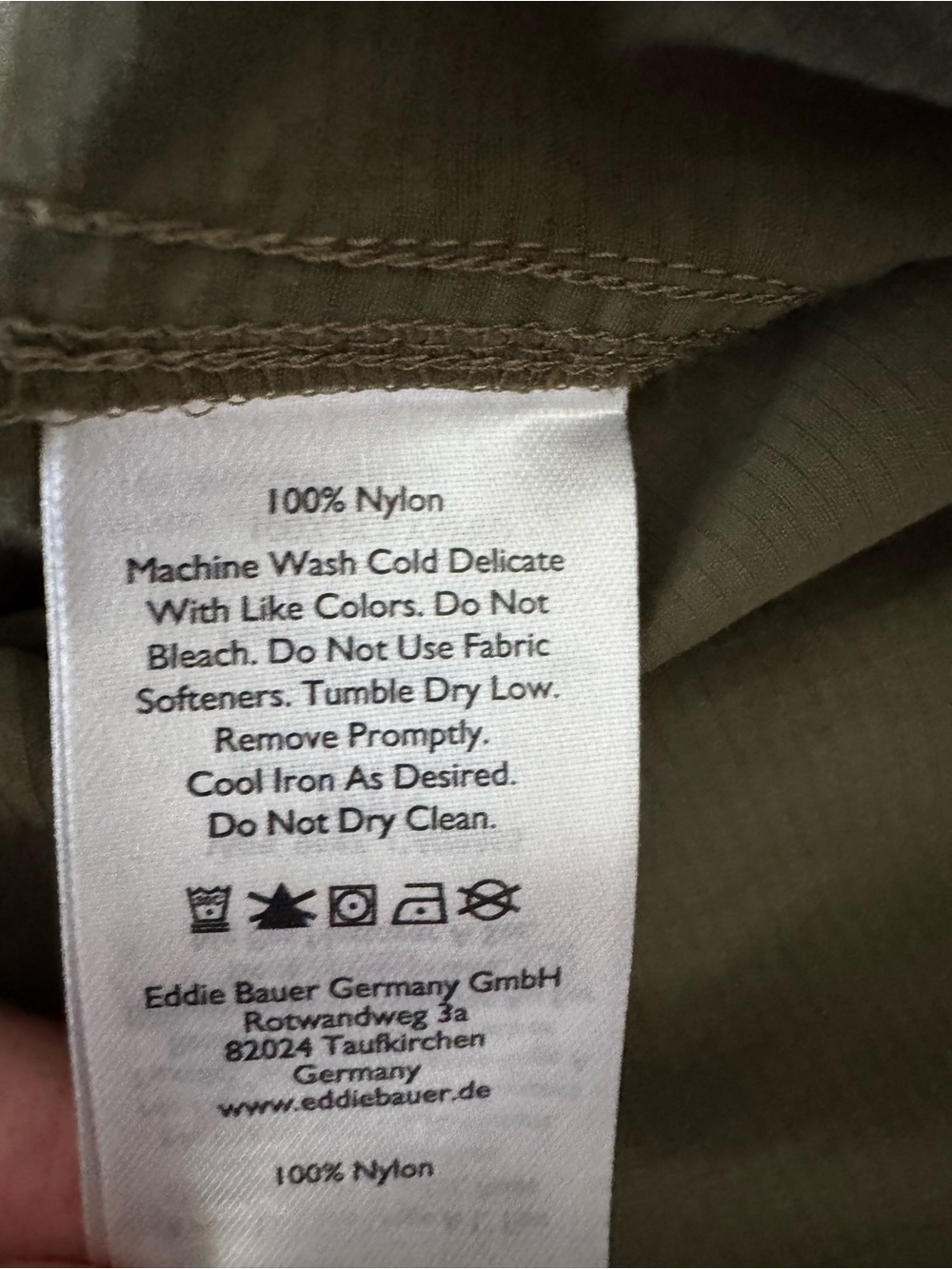 Eddie Bauer Olive Green Women's Button-Down Travel Shirt Size L - Picture 10 of 10